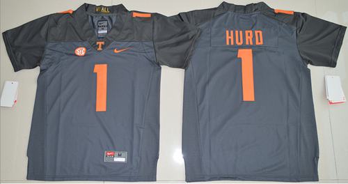 Vols #1 Jalen Hurd Grey Stitched Youth NCAA Jersey - Click Image to Close
